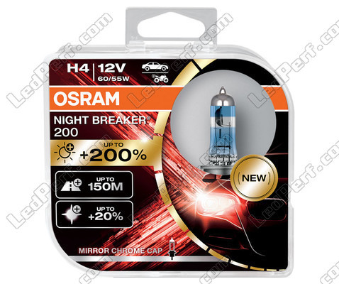 H4 OSRAM Night Breaker® 200 bulbs - 64193NB200-HCB - Duo box
