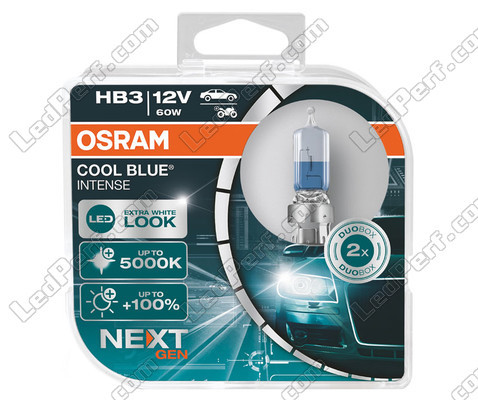 Pair of Osram HB3 Cool blue Intense Next Gen LED Effect 5000K Bulbs