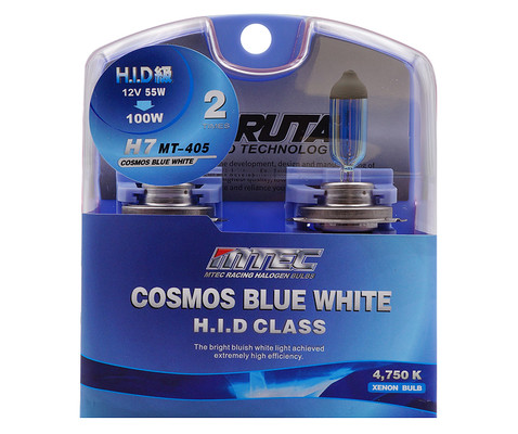 Ampoule au gaz xenon 9005 (HB3) MTEC Cosmos Blue