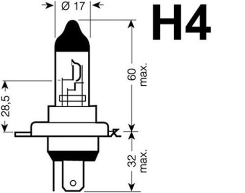 Ampoule au gaz xenon 9003 (H4 - HB2) MTEC Super White