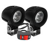 Additional LED headlights for motorcycle Kawasaki ER-6F (2006 - 2008) - Long range