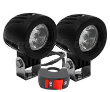 Additional LED headlights for motorcycle Suzuki V-Strom 650 (2004 - 2011) - Long range