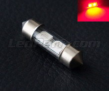 31mm Festoon LED bulb - red - DE3175 - DE3022 - C3W