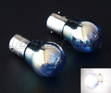 Pack of 2 1157 - 7528 - P21/5W Platinum (chrome) bulbs - Pure White