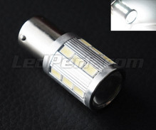 Ampoule 1156 - 7506 - P21W Magnifier à 21 leds SG Haute puissance + Loupe blanches Culot BA15S