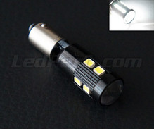 64136 - H21W Magnifier Bulb with 10 leds High-Power SG + Lens white BAY9S Base