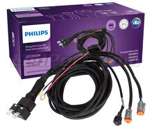 Philips Ultinon Drive UD1002W wiring harness with relay - 2 DT Connectors - 3 Pin