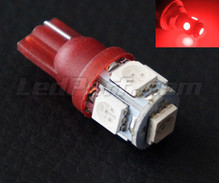 Ampoule Led 168R - 194R  - 2825R - T10 Xtrem HP rouge (W5W)