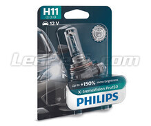 1x Ampoule H11 Philips X-tremeVision PRO150 55W 12V - 12362XVPB1