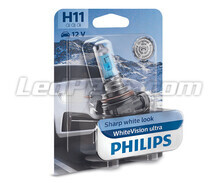 1x Philips WhiteVision ULTRA +60% 55W H11 Bulb - 12362WVUB1