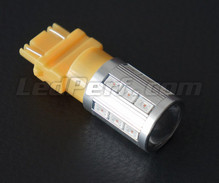 Ampoule 3157A - T25 - P27/7W Magnifier à 21 leds SG Haute puissance + Loupe oranges Culot W2.5x16q