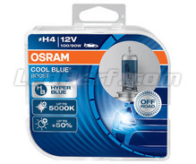 Pack of 2 Osram Cool Blue Boost  9003 (H4 - HB2) bulbs - 5000K - 62193CBB-HCB
