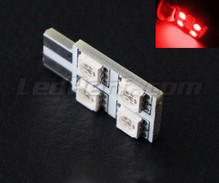 168 - 194 - T10 Rotation LED with 4 leds HP - Side lighting - Red - W5W